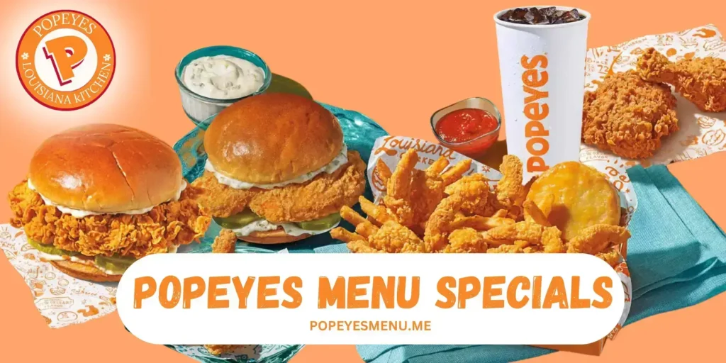 Popeyes menu Specials