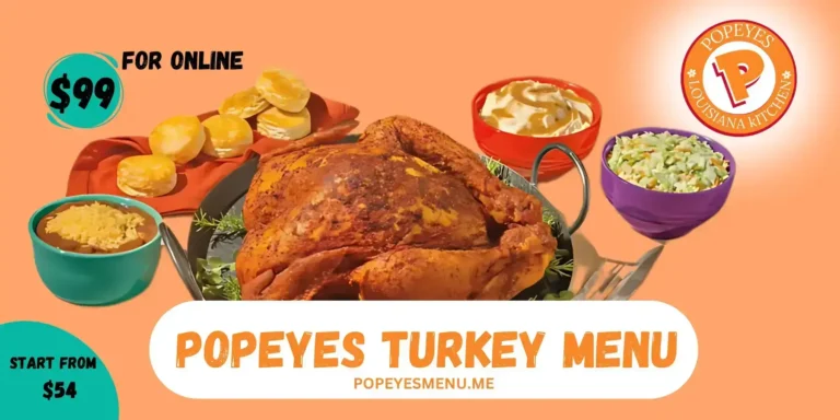 Popeyes Turkey Menu