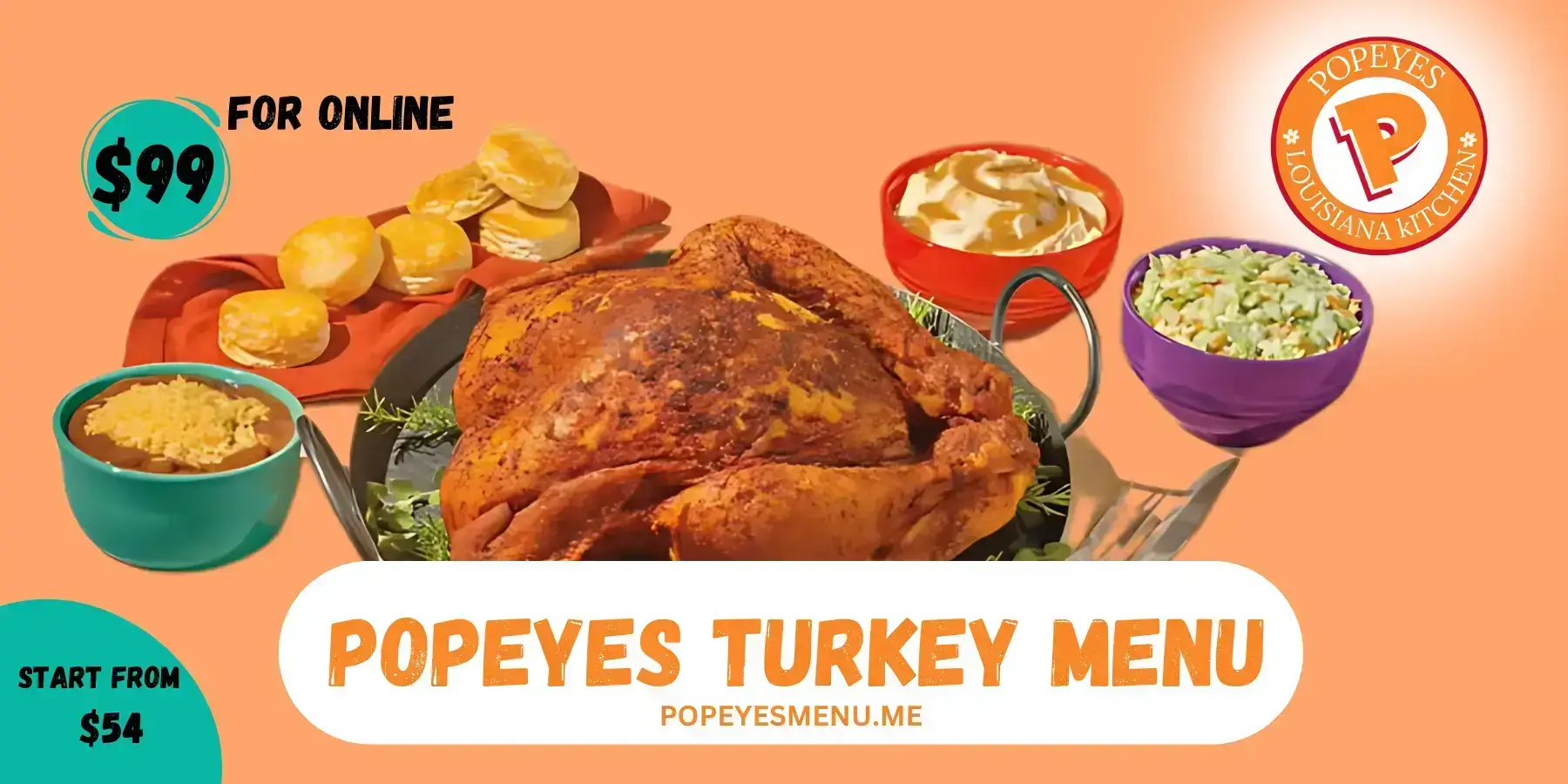 Popeyes Turkey Menu