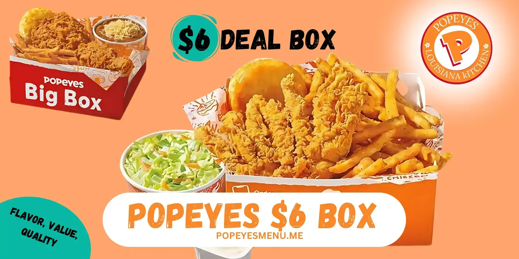 Popeyes Big Box $6