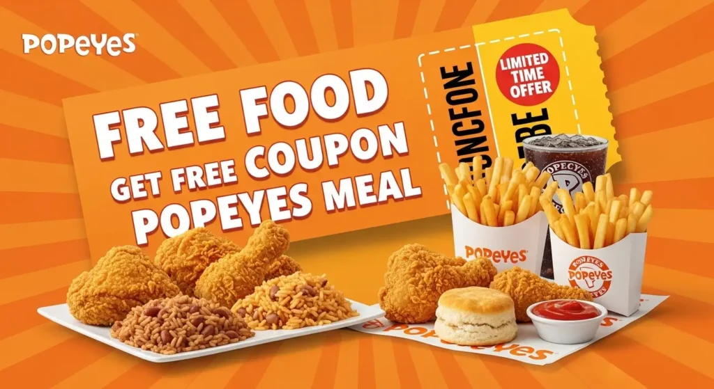 Free Food of Popeyes Coupons
