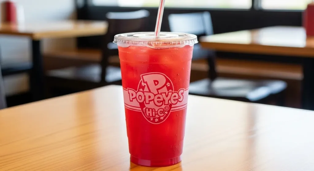 Popeyes Drink Menu