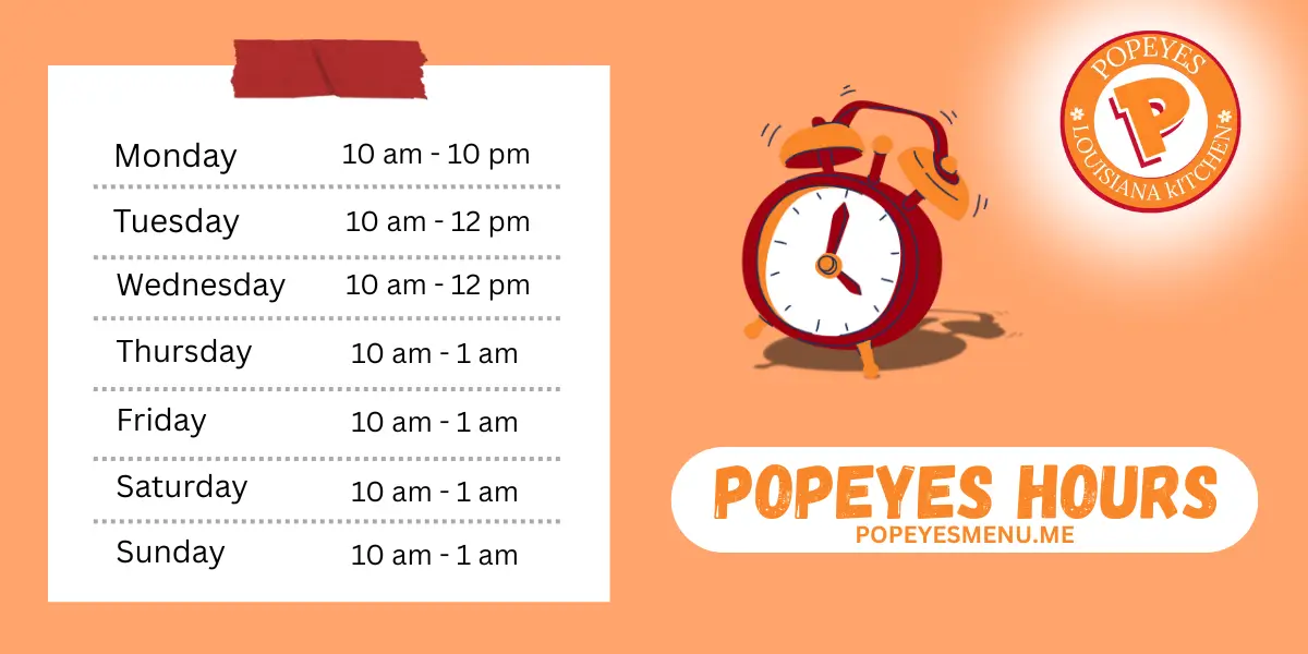 Popeyes Hours