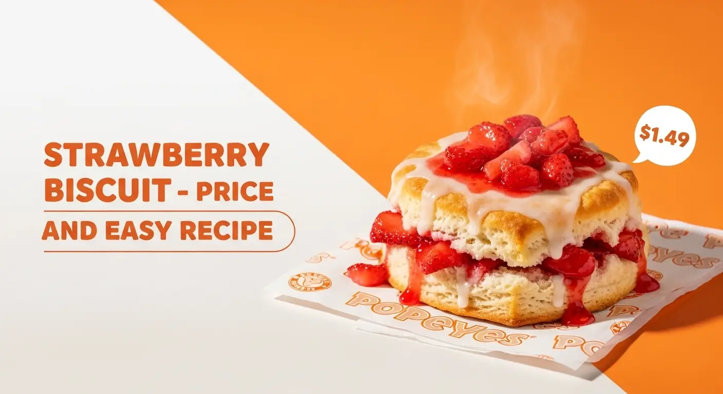 Popeyes Strawberry Biscuit